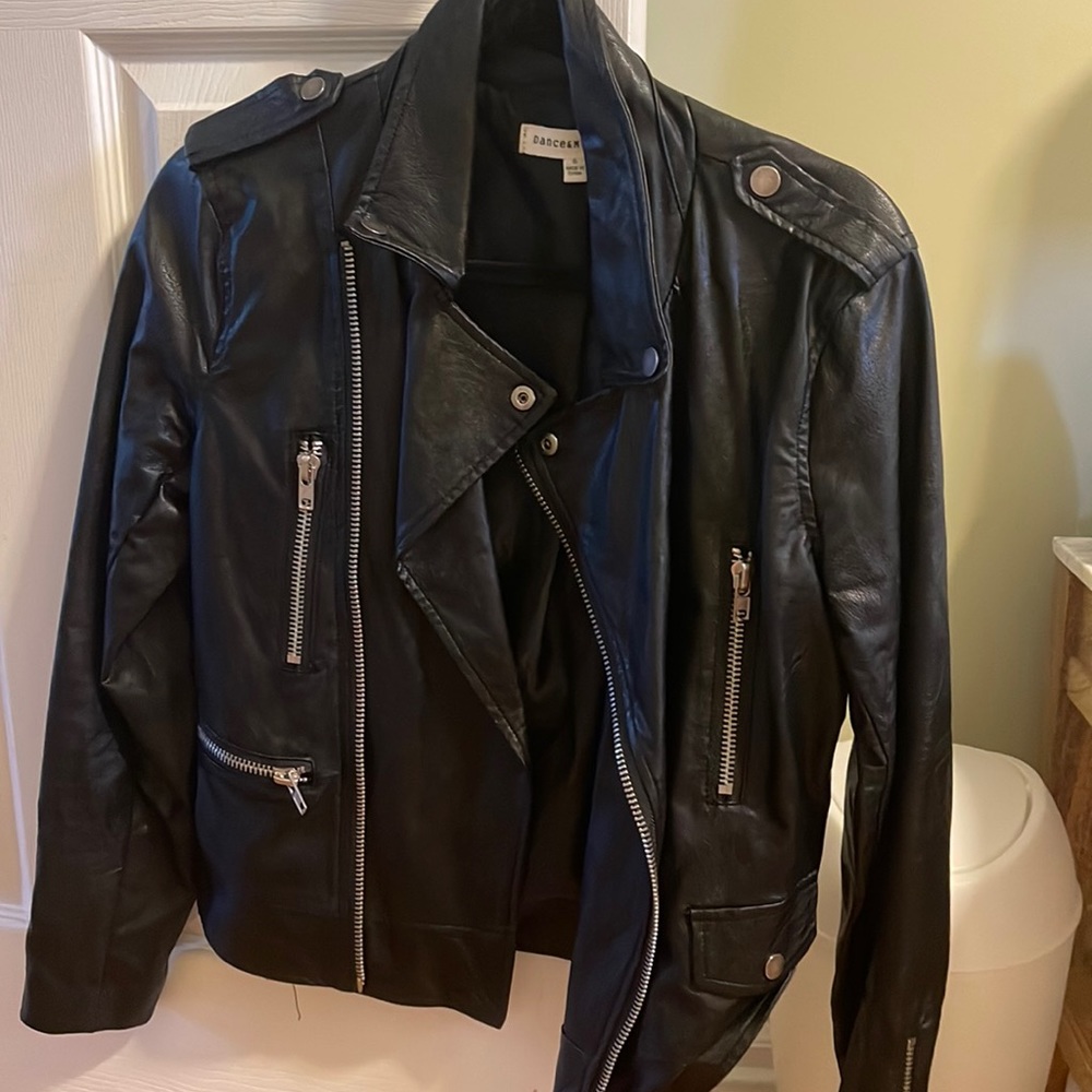 Black Leather Jacket Size Small